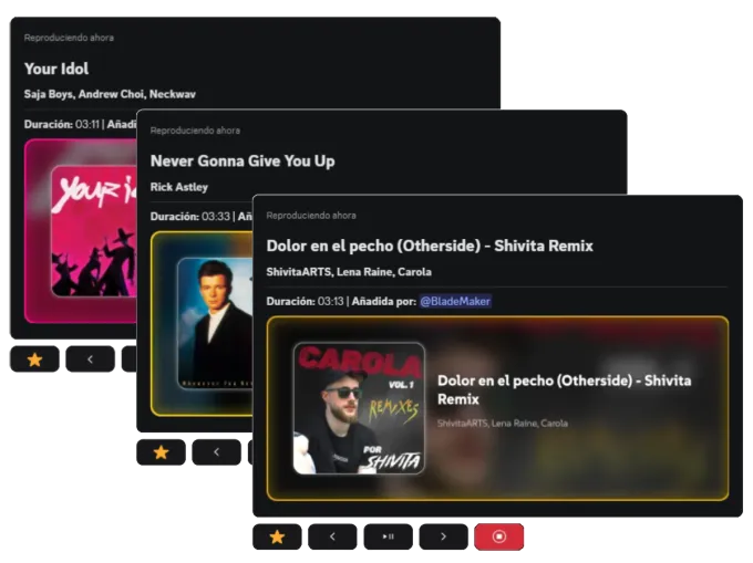 HUGE bot music player UI